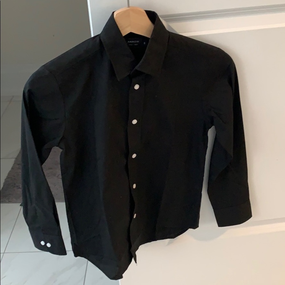 Boys | black smart dress shirt